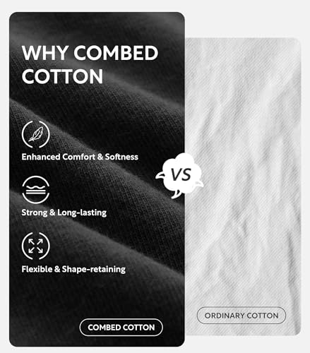 DAVID ARCHY Men's Underwear Boxer Briefs Cotton Comfortbale Soft Breathable with Fly Underwear for Men 6 Pack2