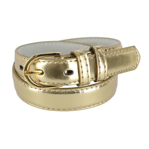 CTM Kid's Leather 1 inch Basic Dress Belt