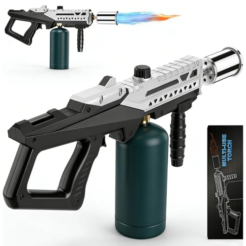 Image of Powerful Propane Torch Gun, Flamethrower With Adjustable Flame, Blow Torch for Campfire, Fire Pit Starter, Fun Gift (Propane Tank Not Included)