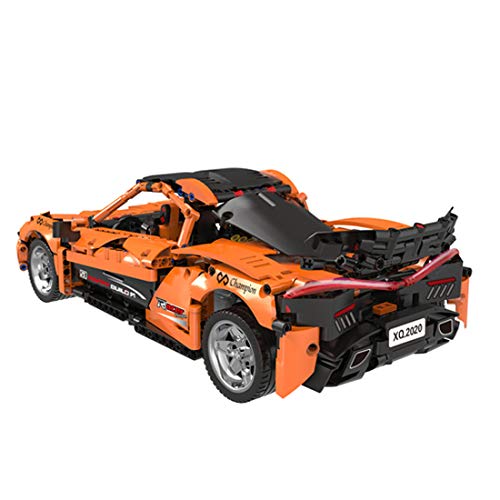 LDB SHOP Technik Bausteine Auto, 1363 Klemmbausteine Technik Sportwagen Bausatz, 1:12 Technik Rennwagen Modell Bauset… – Bild 5