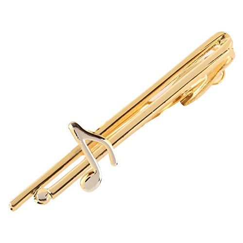 Golden Silver Music Shaped TIE PIN Clip TACK TIEPIN for Men in A Gift Box TMNXSP1656