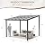 VONZOY 10' x 10' Gazebo, Large Hardtop Wall Mounted Lean to Gazebo for Patio, Aluminum Pergola Awnings for Decks, Patio, Backyard, Porch