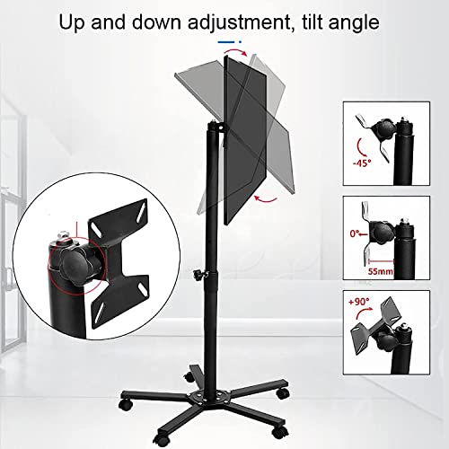 Soporte móvil ajustable en altura para TV de 23 a 60 pulgadas miniatura 3