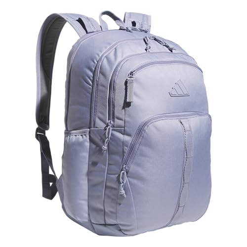 adidas Mochila Prime 7 (37 l) bolsa esportiva grande durável para laptop para meninos/meninas, Prata violeta roxa/cinza quatro, One Size, Mochila Prime 7 (37 l) bolsa esportiva grande durável para