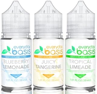 Everyday Basis Water Flavoring – Liven Up Your Water – Great Taste – Great Flavors – Sugar Free, Keto Friendly, 0 Calories – No Dyes or Food Coloring (Citrus Variety Pack)