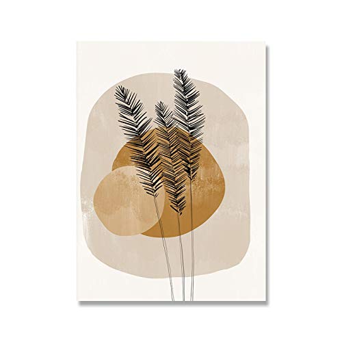 Affiche et impressions murales premium : duo de toiles feuille et soleil