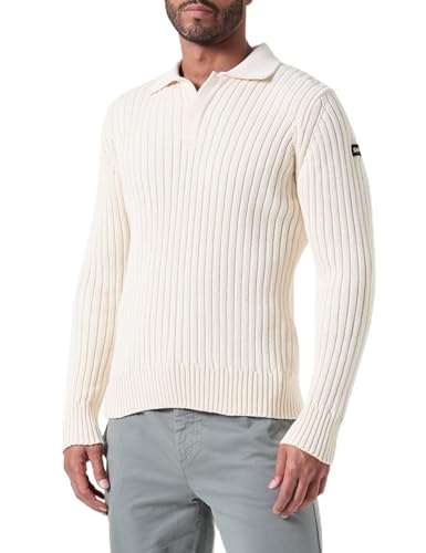 Schott NYC Plecorage4 Pull Homme en maille col camionneur ajustable