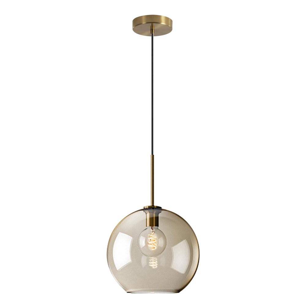 Jishubo Light Nordic Minimalist Style Hanging ,Creative Spherical Glass Pendant Lamp Lampshade,E27 Base Ceiling Ing Fixtures,Bar Restaurant Balcony Decoration Chandelier