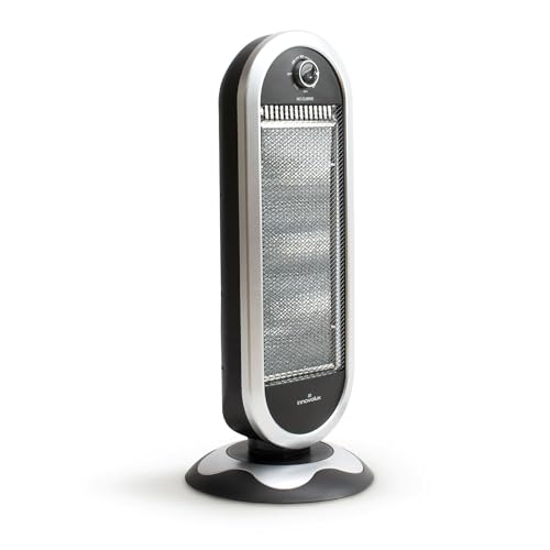 THE SECRET HOME - Estufa Eléctrica de Cuarzo 400/800/1200W - Portátil, Bajo Consumo, Seguridad Anti-Vuelco - 3 Barras Calefactoras - Calor Instantáneo - Ideal para Baño y Hogar - 30x30x72 cm