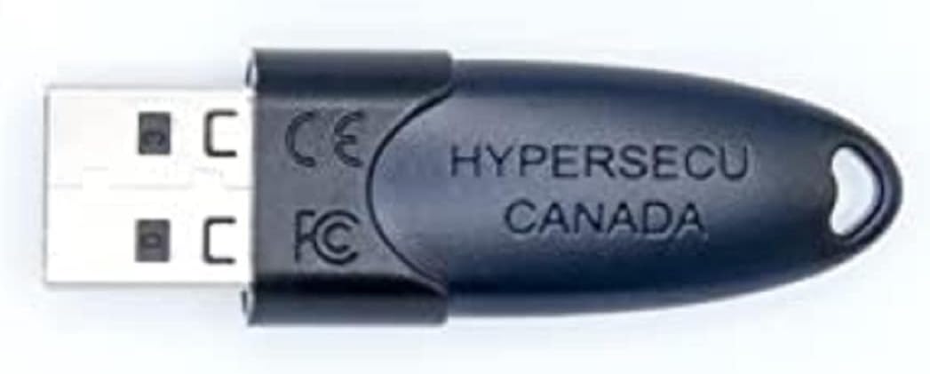 Hypersecu PKI ePass HYP Auto 2003 FIPS USB Token - Securely Store Your Digital Signature Certificate (FIPS 140-2 Level 3 Certified) - Single Unit with Included Name Tag Keychain for Enhanced Security
