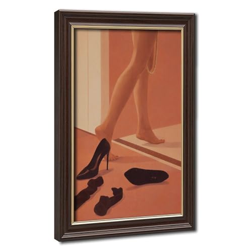 Poster rétro minimaliste médiéval sur toile premium, art mural grand format 50x75cm