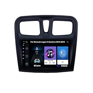 Android Auto Stereo Radiotuner met Bluetooth En Navigatie Voor Renault Logan 2 Sandero 2014-2019 Plug En Play…