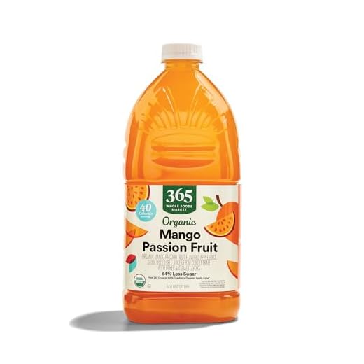 365 by Whole Foods Market, Organic Mango Passionfruit Juice, Reduced Sugar, 64 Fl Oz
