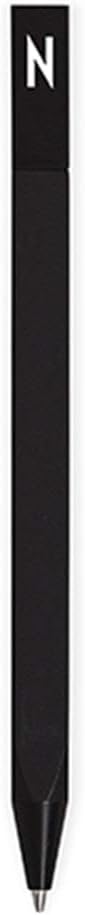 Design Letters Personalised Engraved Black Ballpoint Ink Pen (A-Z)