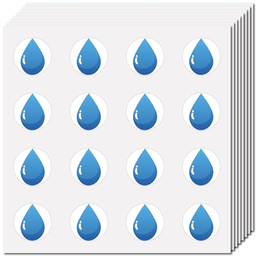 CREATCABIN Water Planner Stickers Teardrop Stickers Plastic Waterproof Small Self