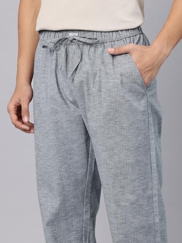 Image of Majestic Man Comfort Fit Solid Cotton Blend Casual Style Lounge Pyjama with 3 Pockets & Zip Closure