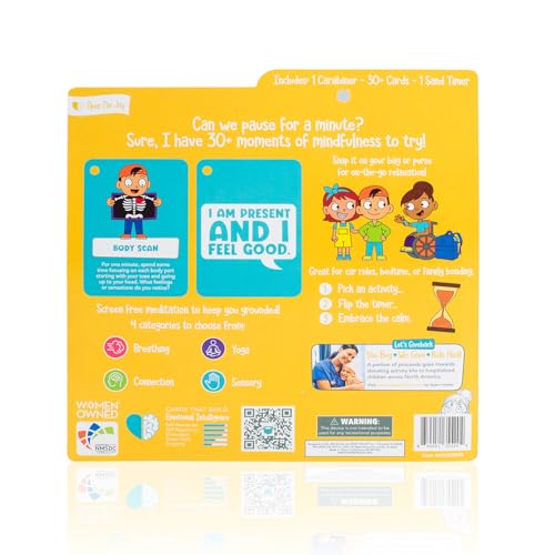Open The Joy Mindful Minute Cards for Kids - Mindfulness Activities, Stress Relief, Emotional Regulation Tools, and Calming Strategies - Ages 5 and Up by Open The Joy - Image 9