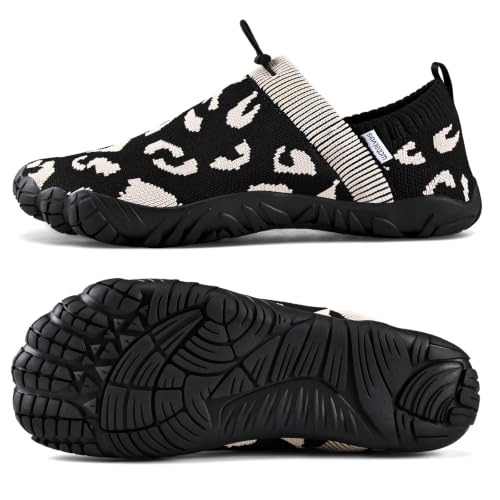 Image of WateLves Barefoot Water Shoes Women Men Beach Breathable Walking Shoes Anti Slip Wide Toe Minimalist Zero Drop Sneakers for Travel Hiking Yoga