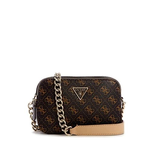 GUESS, Caméra à bandoulière Noelle Femme, Logo marron, Taille unique