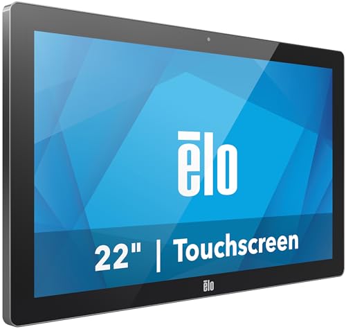 Image of Elo I-Series 5 Steel Android 21.5 inch Touchscreen Computer | TouchPro PCAP 10 Touch, 1920 x 1080, Qualcomm QCS6490, Android 14, 8GB RAM, 64GB SSD, Black, with PoE