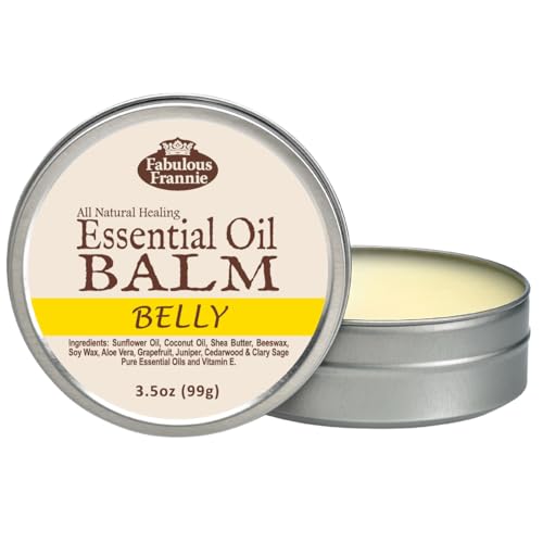 Fabulous Frannie Happy Feet All Natural Essential Oil Healing Balm made with Sunflower Oil, Coconut Oil, Shea Butter, Beeswax, Soy Wax, Aloe Vera and Pure Essential OIls 3.5oz Tin