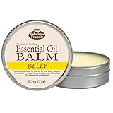 Fabulous Frannie Belly All Natural Essential Oil Healing Balm made with Sunflower Oil, Coconut Oil, Shea Butter, Beeswax, Soy Wax, Aloe Vera and Pure Essential Oils 3.5oz Tin