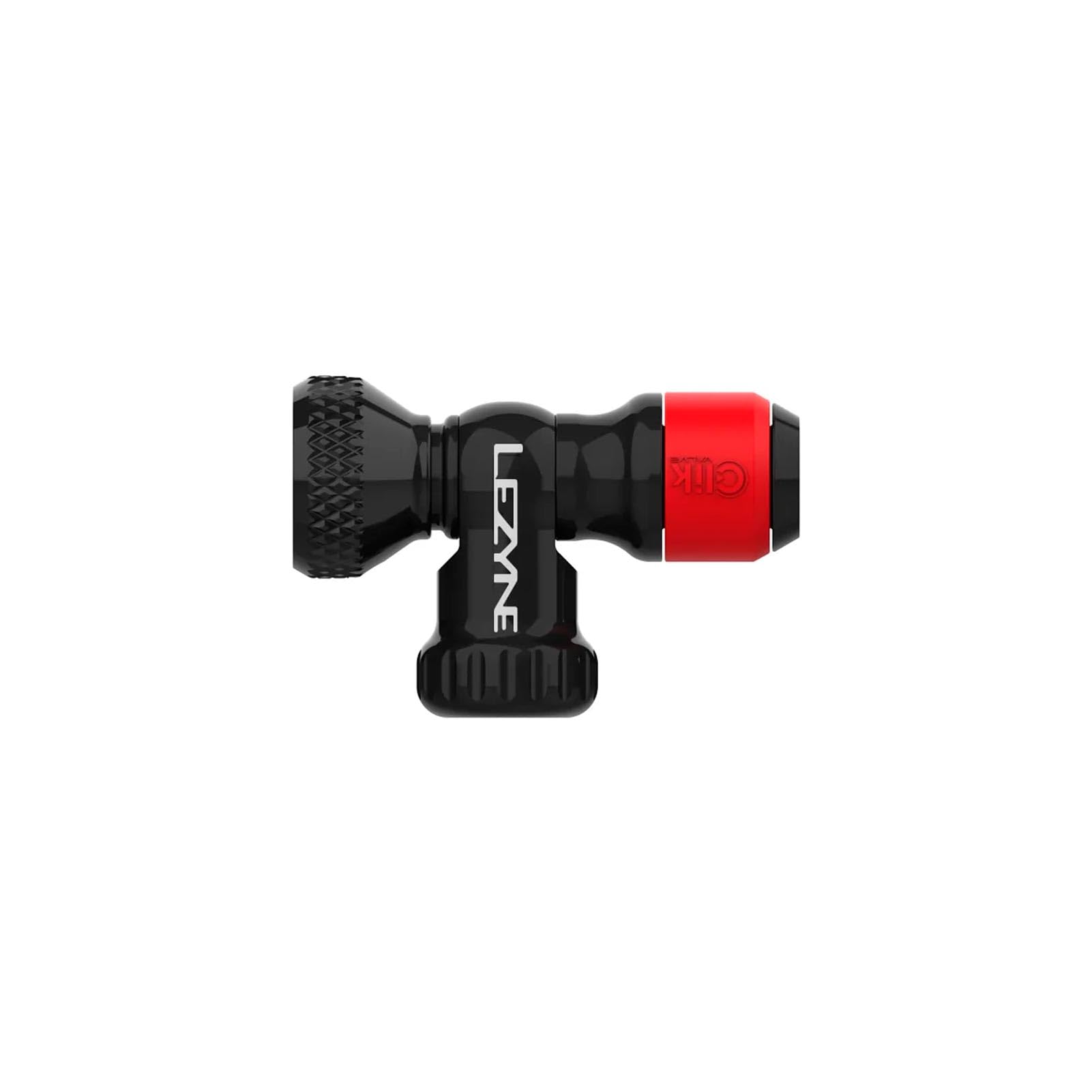 LEZYNE CLIK Drive Gonfleur de CO2 avec cartouche de 20 g – Pompe à pneu de vélo en aluminium usiné CNC légère et durable compatible avec la valve Clik | Connexion de flux d'air accrue, internes en