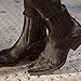 DAGY Cowboy Boots Pointed Toe Stitched Western Boots High-Heeled Men's Middle Barrel Boots Western Cowboy Boots (Color : Brown, Size : 9)