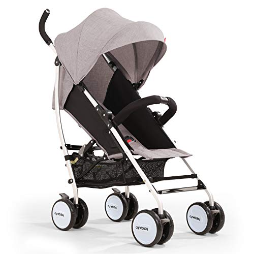 Umbrella Baby Stroller Lightweight Compact Stroller All Terrain Convenience Carriage Stroller Travel Tall Pram for Toddler Big Kids Single Stroller (Beige Camel)