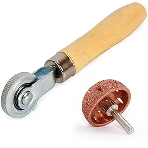 Tire Patch Rollers and Tungsten Buffing Wheels, Tire Repair Tool, Repair Patch Tyre Roller Tool and Universal Thread Rubber Grinding Tool for Car Motorcycle Bike