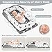 Huggynest Baby Lounger, Baby Nest for Newborns, Portable Breathable Infant Lounger for 0-12 Months Adjustable Cozy Comfort - Letter Grey