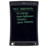 Boogie Board Jot Reusable Writing Tablet- Includes 8.5 in LCD Writing Tablet, Instant Erase, Stylus Pen, Built in Magnets and Kickstand, Gray