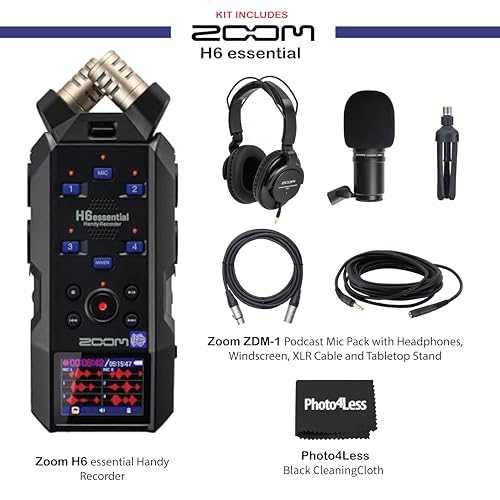 Zoom H6essential pack de création audio avec micro de podcast et casque fermé