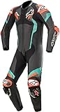  Alpinestars Atem V4 1-Teiler Motorrad Lederkombi Schwarz/Rot/Blau 54