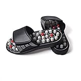 HDWY Acupressure Massage Slippers Sandals Shoes, Reflexology Sandals for Men and Women Relief Plantar Fasciitis Arthritis with Adjustable Strap,A,40/41