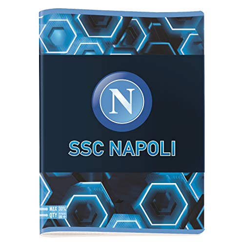 Ssc napoli Quaderno Quadretti 5M A4 Maxi 96/100