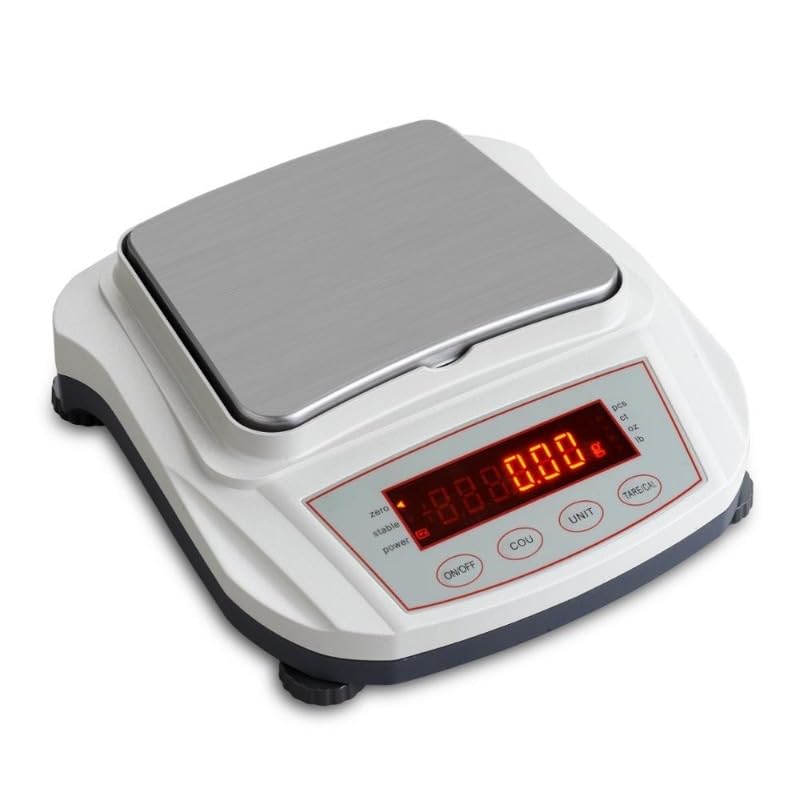 Digital Pocket Scale, 0.01g High Precision Jewelry Scale with 2000g Capacity, Large 22.5cm Stainless Steel Weighing Pan, Rechargeable Battery, for Precious Metals, Gems, Coins