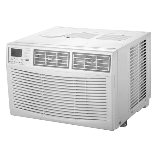 Cool-Living 18,000 BTU Window Mount Room Air Conditioner with Installation Kit and Remote Control, Cools Rooms Up To 1000 Square Feet, White