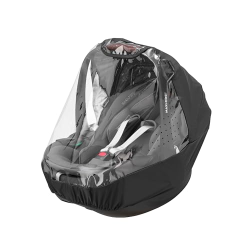 Maxi-Cosi Burbuja impermeable para silla de coche bebé, Protector de lluvia para silla coche Grupo 0+ portabebés 0-12 meses, color transparente