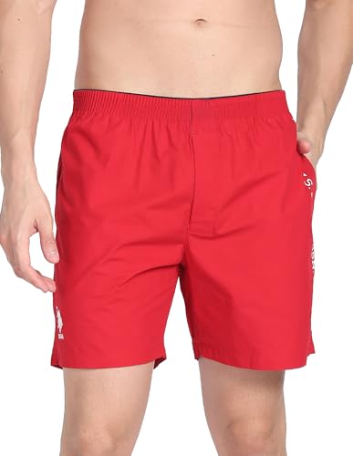 Image of U.S. Polo ASSN. Men's IYAX Brand Stripe Dual Pocket Boxers