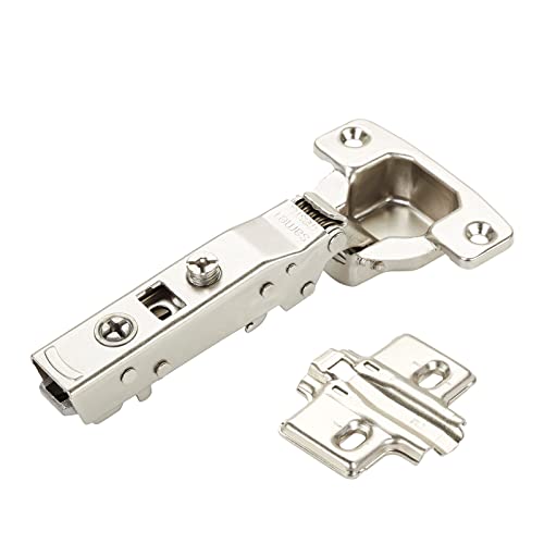 SOTECH Charnière à boîtier MASTER T45 Butée d'angle 110° avec amortisseur et plaque transversale avec Réglage à fente