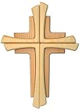 ECHTHOLZ: Sehr schönes Wandkreuz mit Balken aus echtem Buchen Holz