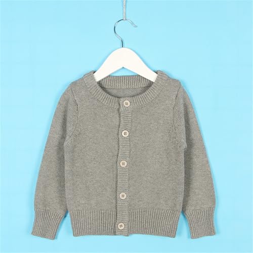 Girls' Long Sleeve Cardigan School 𝗨niform Sweaters Cowl Neck Cardigan Button Closed Solid Color Casual Tops4