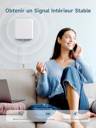 Amplificateur 4g 3g avec gain réglable 70dB et écran tactile LCD - 4