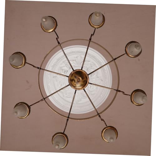 Médaillon de plafond pour cacher les défauts et embellir les fixations de lustres