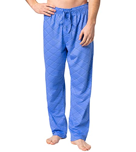 Pyjama homme en coton bleu M, idéal pour des soirées cocooning et des nuits sereines