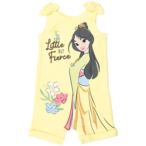 Disney Princess Mulan Baby Girls Cuddly Sleeveless Romper & Headband Yellow 18 Months #TOP3