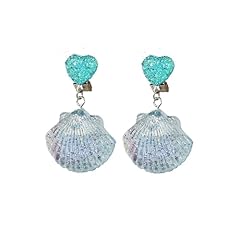 B3:Blue Shell Earrings