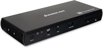 IOGEAR Quantum Thunderbolt 5 Dock Pro - 10 Devices - 80gbps - 2.5G - TB5 Host Dual 8K 60hz / Triple 4K Display 120hz - USB-A, SD 4.0, Audio - TAA - 140W Host Power - Includes PSU - Win 11 GTD58KTAA