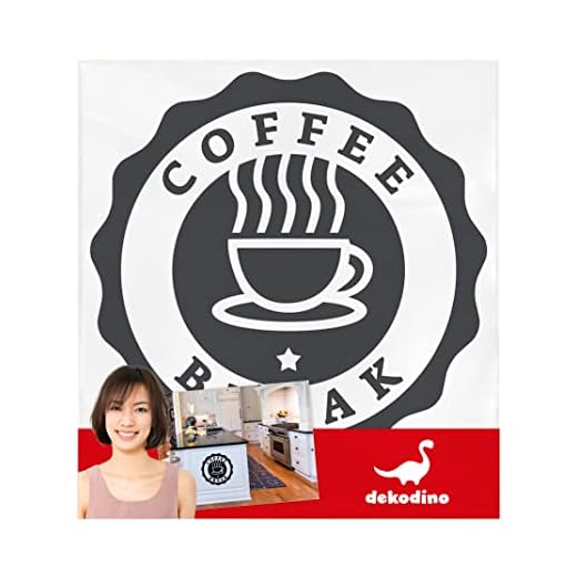 dekodino® väggtatuering tal kök kaffe kaffe paus logo dekoration 40 x 40 cm 22 - Bubblegum